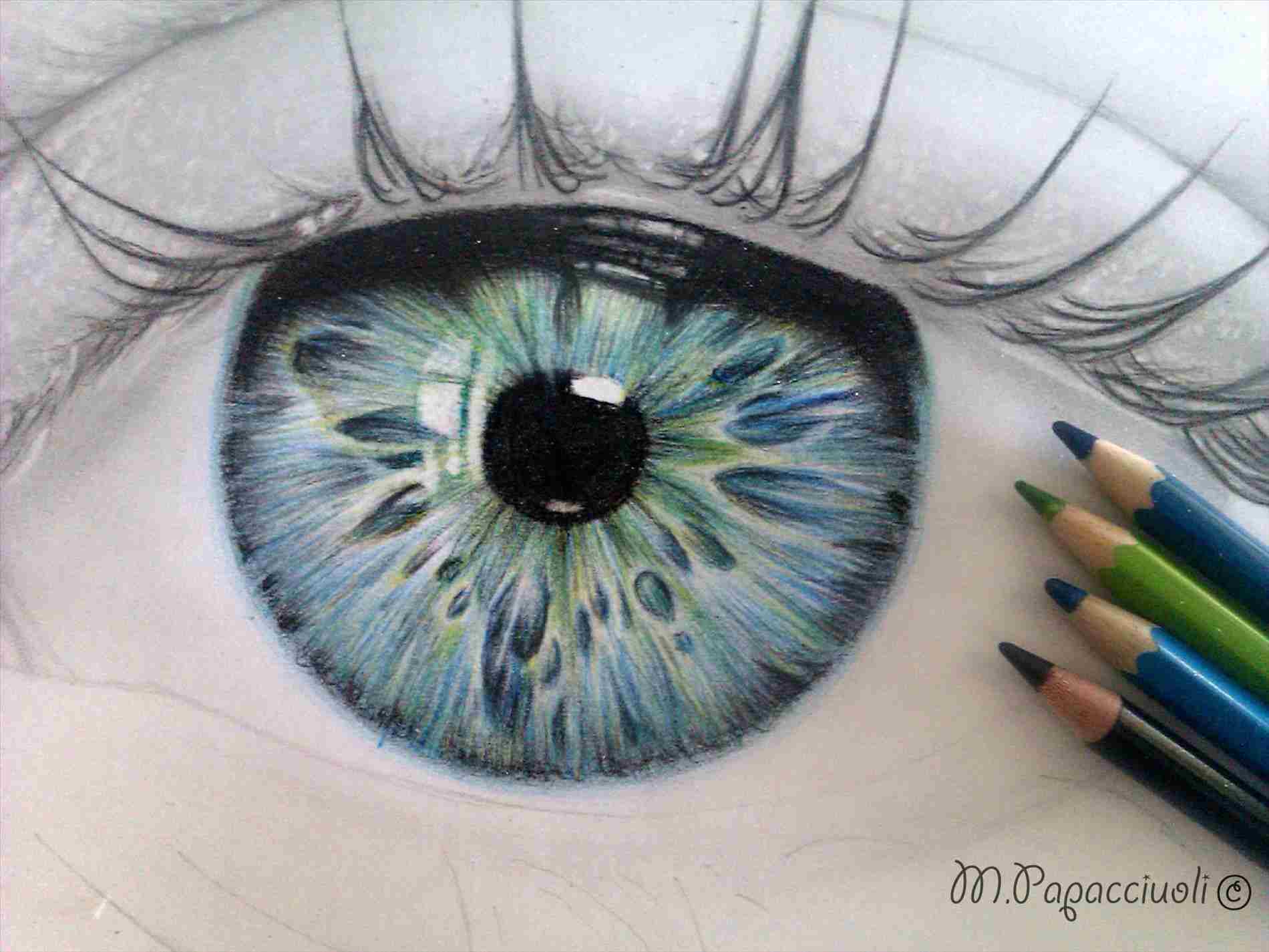 1900x1425 Colored A Using Rhbestdrawingcom How Realistic Eye Drawing Color - Eye Drawing Color