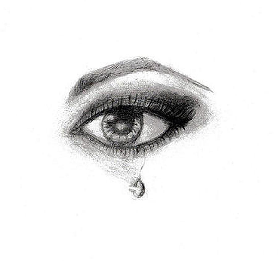 900x845 Eye See Hope - Eye Drawing Crying