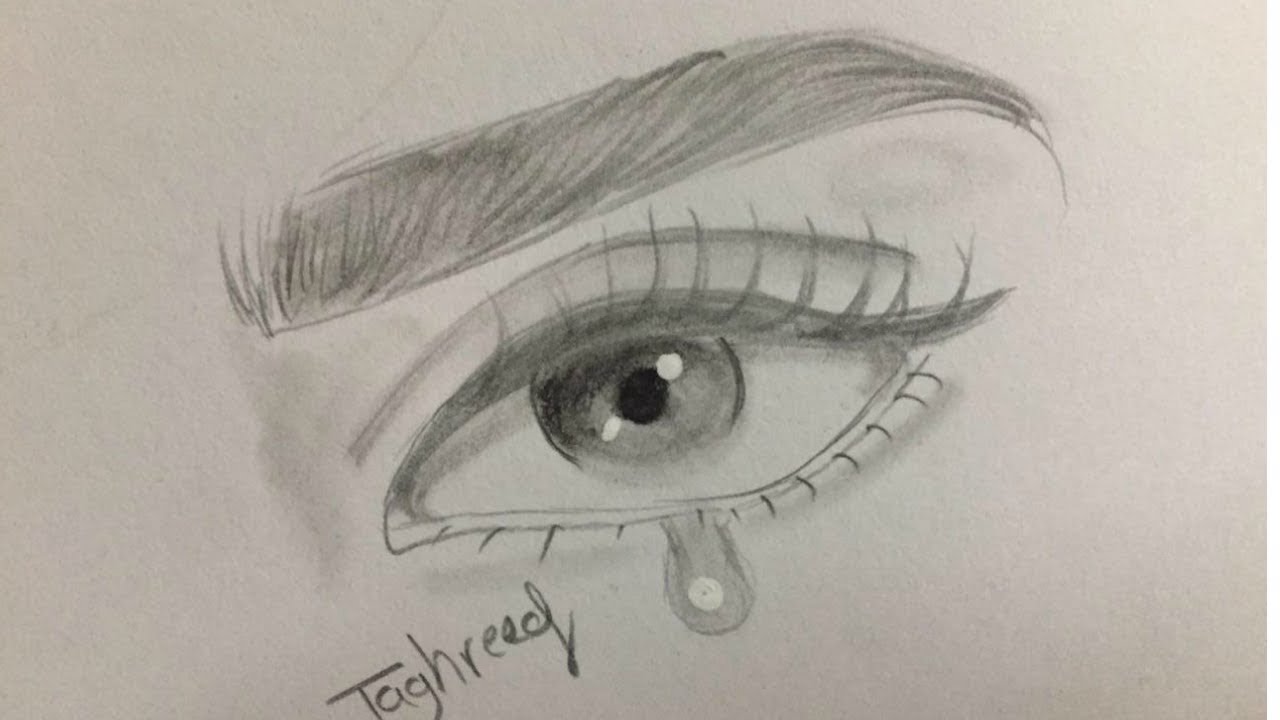 Eye Drawing Crying At Explore Collection Of Eye
