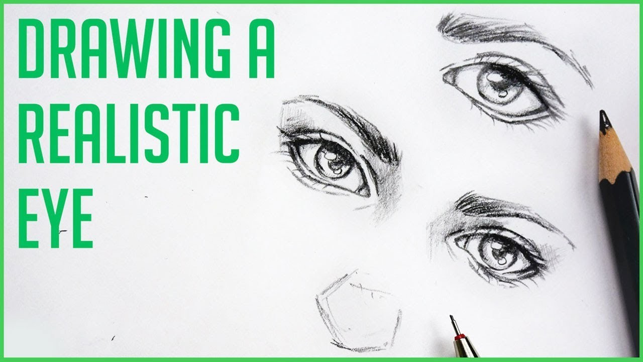 1280x720 How To Draw Realistic Eyes, Easy Art Drawing Tutorial - Eye Drawing Images