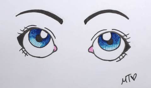 480x280 How To Draw Cartoon Eyes - Eye Drawing Step By Step