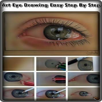 355x355 Art Eye Drawing Easy Step - Eye Drawing Step By Step