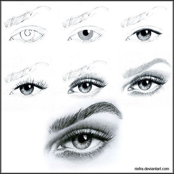 560x560 Best Collection Of Tutorials And Techniques On How To Draw Eyes - Eye Drawing Step By Step