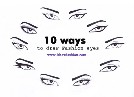 450x325 How To Draw The Eyes I Draw Fashion - Eye Drawing Template