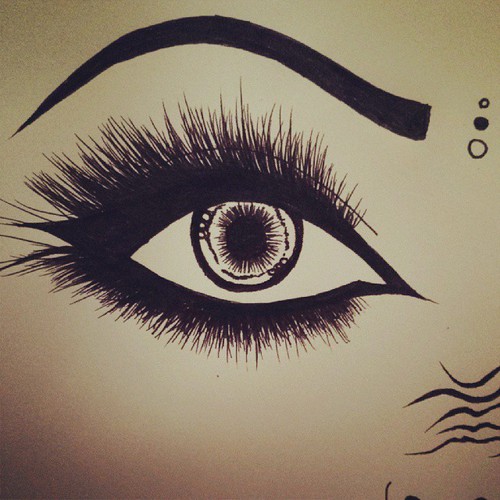 500x500 Eye Draw Via Tumblr On We Heart It - Eye Drawing Tumblr
