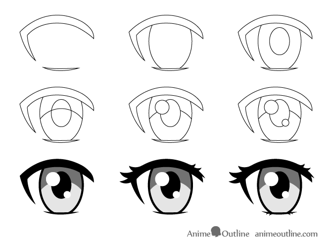675x500 How To Draw Female Anime Eyes Tutorial - Eye Drawing Tutorial