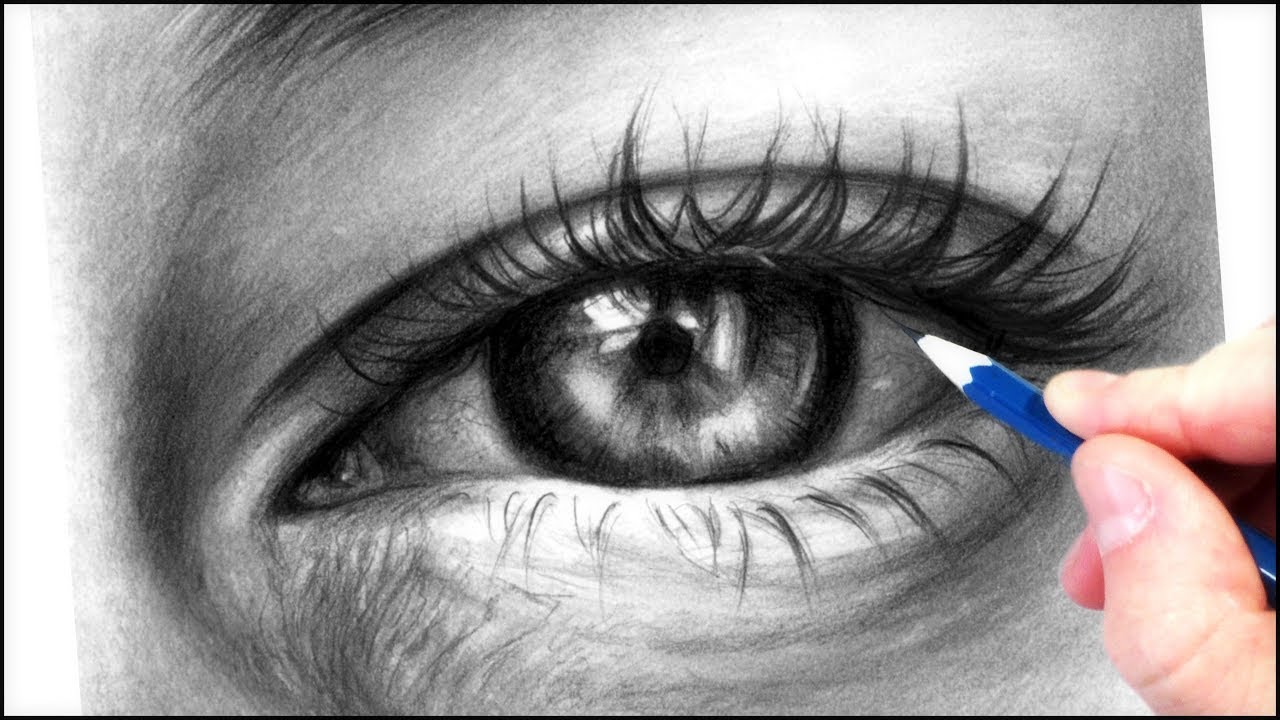 Eye Drawing Tutorial at PaintingValley.com | Explore collection of Eye ...