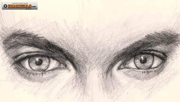 700x396 How To Draw Eyes For Man - Eye Drawing Tutorial