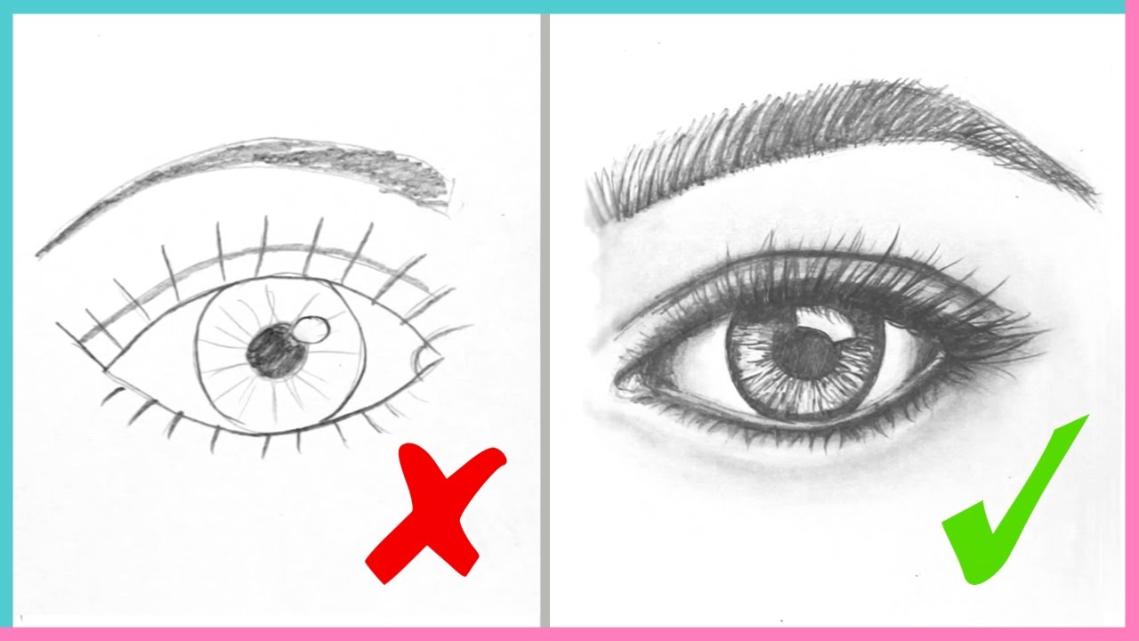 1280x720 Dos Don'ts How To Draw Realistic Eyes Easy Step - Eye Drawing Tutorial