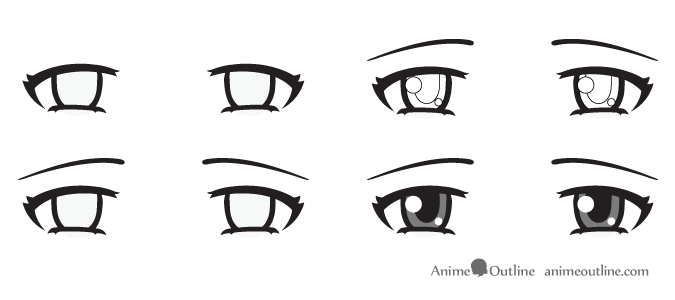 675x300 how to draw anime eyes and eye expressions tutorial - Eye Expressions Drawing
