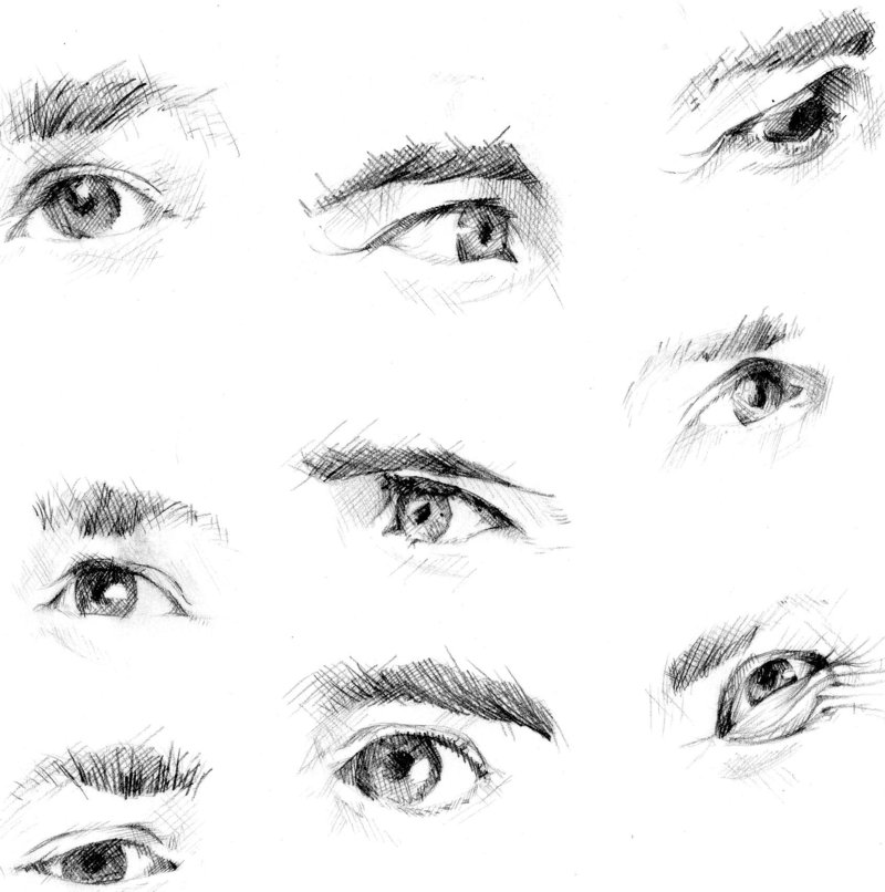 800x806 expression draw pictures - Eye Expressions Drawing