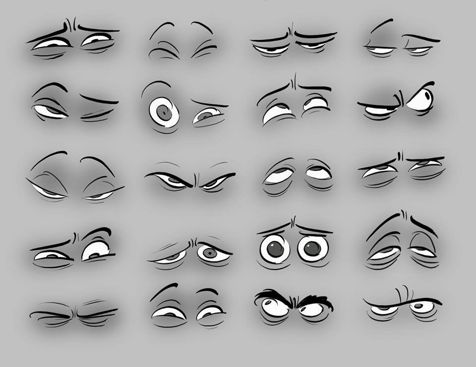 960x741 cartoon eyes expressions study realistic hyper art, pencil art - Eye Expressions Drawing