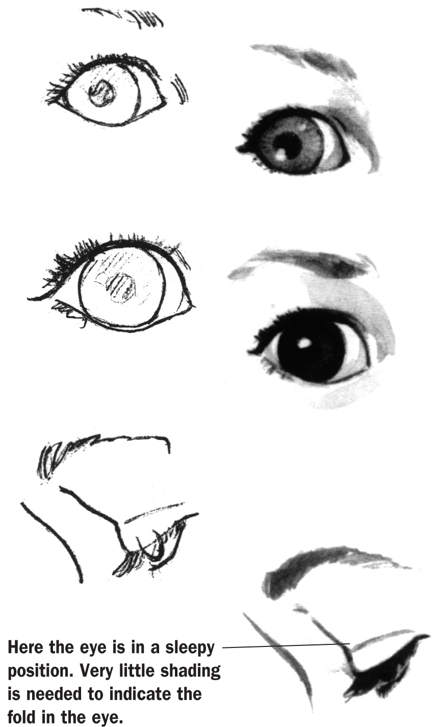 851x1426 Children's Features Eyes Lips - Eye Expressions Drawing