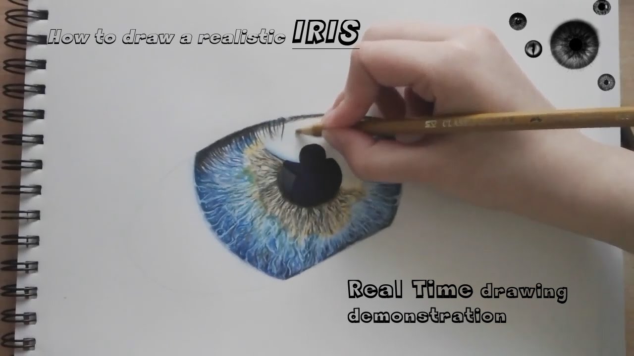 1280x720 how to draw an iris - Eye Iris Drawing
