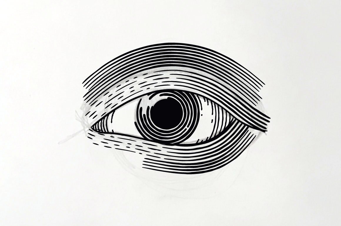 Eye Line Drawing at PaintingValley.com | Explore collection of Eye Line ...