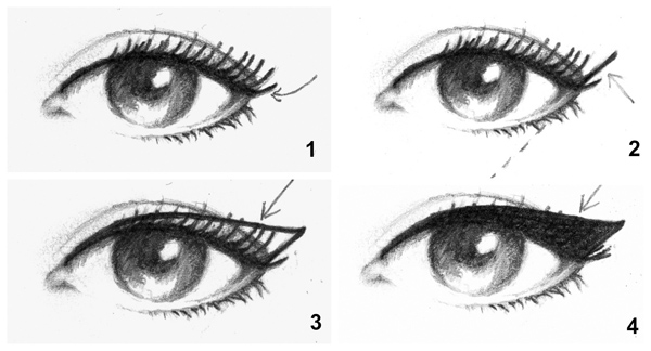 600x324 How To Create The Perfect Cat Eye For Every Occasion - Eye Line Drawing