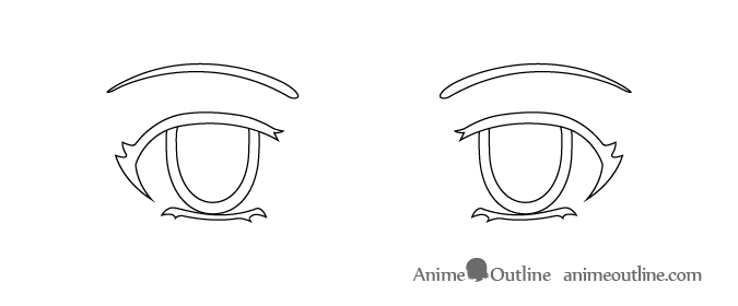 675x280 How To Draw Anime Eyes And Eye Expressions Tutorial - Eye Line Drawing