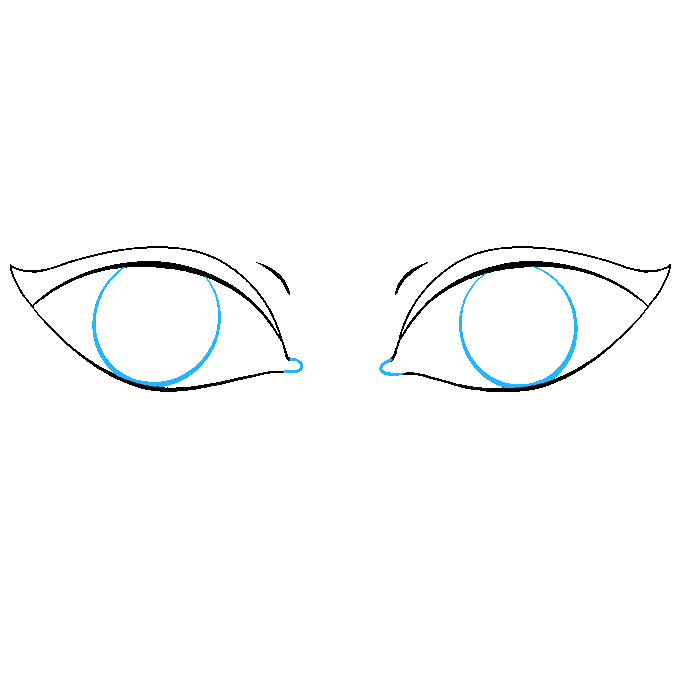 680x678 How To Draw Eyes Really Easy Drawing Tutorial - Eye Line Drawing