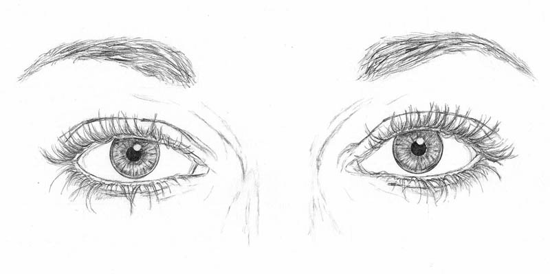 Eye Line Drawing at PaintingValley.com | Explore collection of Eye Line ...