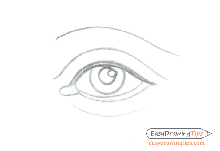 728x500 How To Draw An Eye Step - Eye Line Drawing
