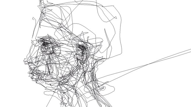 656x369 Artist Draws Detailed Portraits With Only His Eyes Wired - Eye Line Drawing