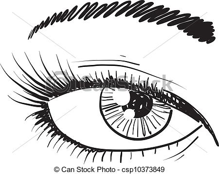 450x359 Eye Line Art Group With Items - Eye Line Drawing