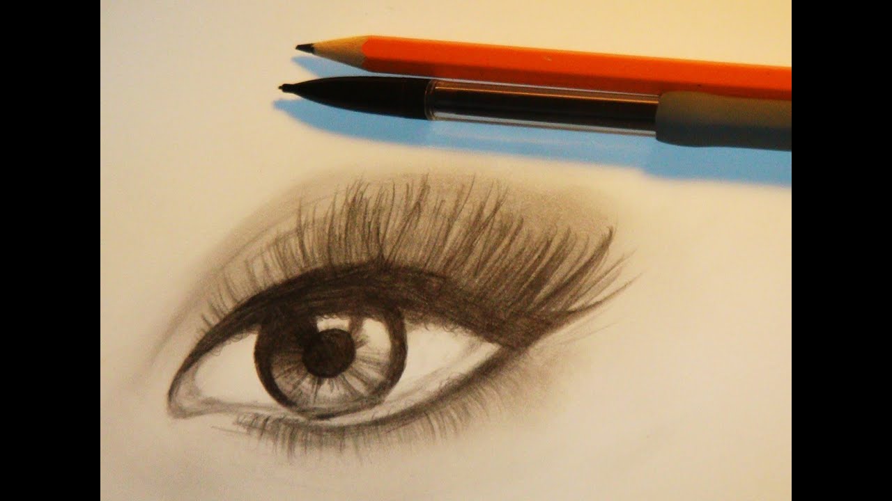 1280x720 How To Draw A Realistic Eye - Eye Makeup Drawing