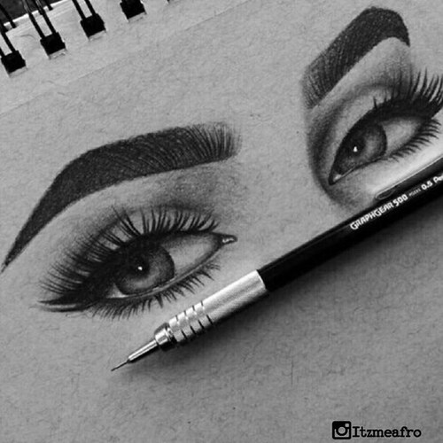 Eye Makeup Drawing at PaintingValley.com | Explore collection of Eye ...