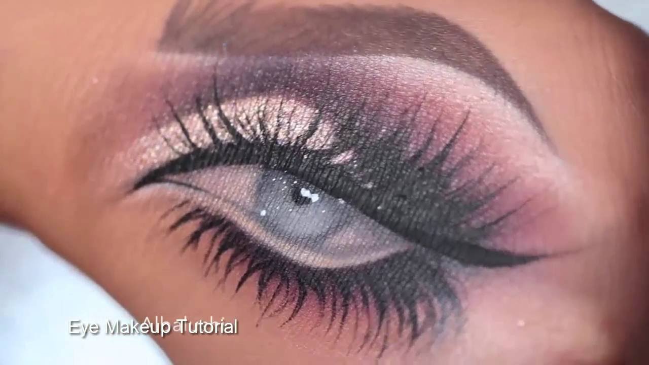 How To Draw An Eye With Makeup On Your Hand Saubhaya Makeup