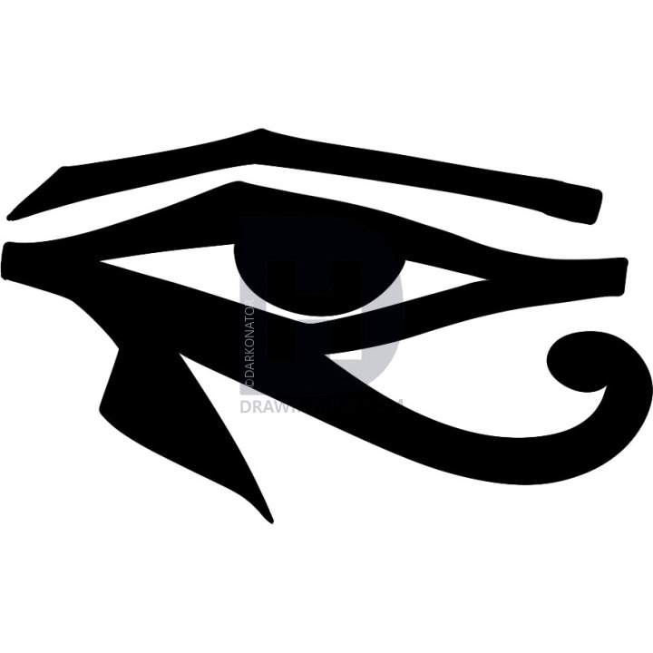 720x720 how to draw eye of horus, eye of horus, step - Eye Of Horus Drawing