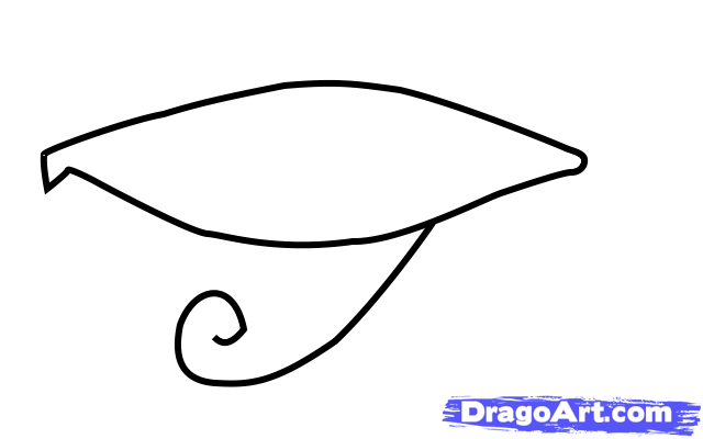 640x400 how to draw the eye of horus, step - Eye Of Horus Drawing
