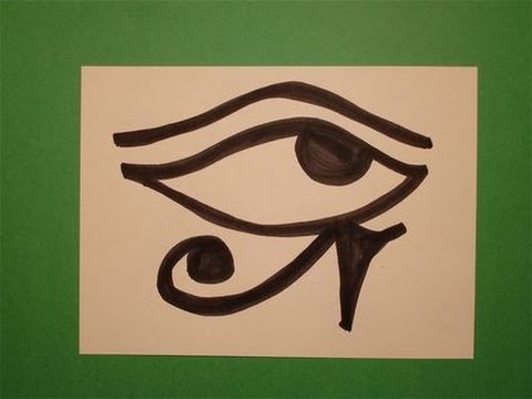 480x360 let's draw the egyptian eye of horus! - Eye Of Horus Drawing