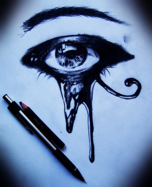 600x741 art, artwork, black, black and white, color pencil, draw, eye - Eye Of Horus Drawing