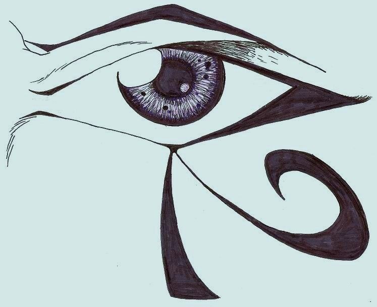 747x609 eye of horus drawing - Eye Of Horus Drawing