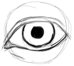 247x222 How To Draw Realistic Eyes With Easy Step - Eye Outline Drawing