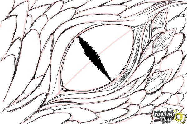 600x400 How To Draw A Dragon Eye - Eye Outline Drawing