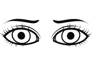 302x215 How To Draw Eyes For Kids Step Teach Me To Draw Drawings - Eye Outline Drawing