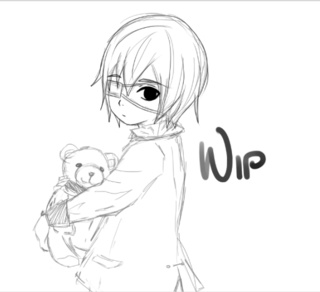 320x292 My Eyepatch Boy V Felt Like Drawing Him When He Was Young - Eye Patch Drawing