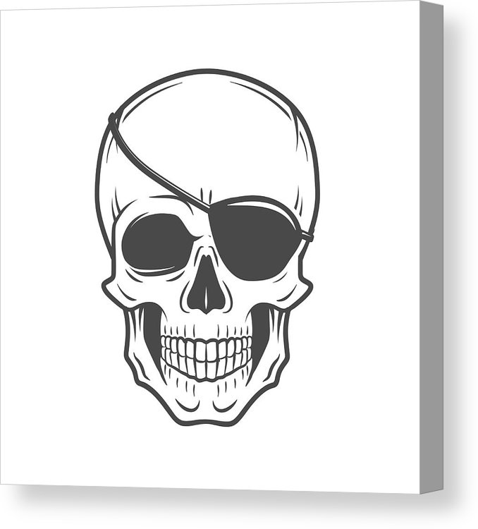678x750 pirate evil skull vector jolly roger with eyepatch template - Eye Patch Drawing
