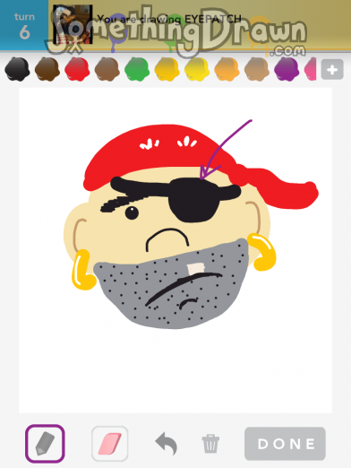 392x522  - Eye Patch Drawing