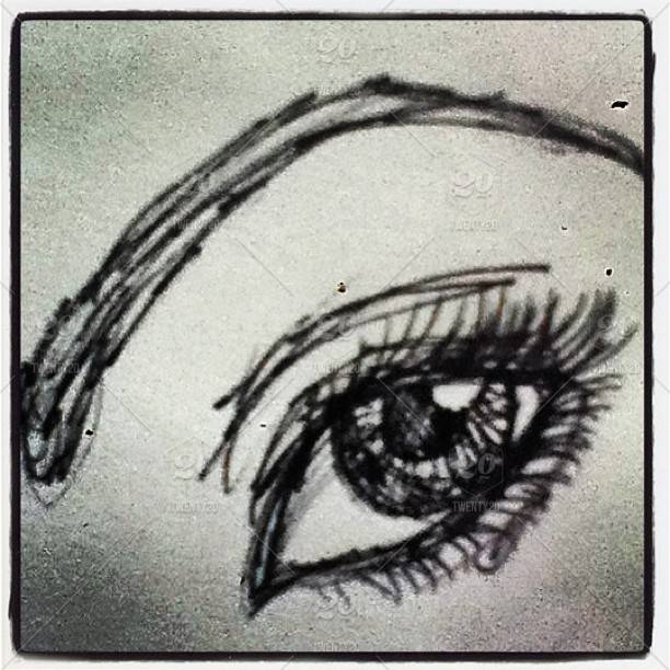 Eye Pen Drawing at PaintingValley.com | Explore collection of Eye Pen ...