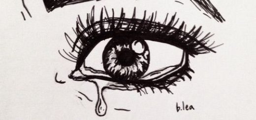 520x245 Pen Illustration - Eye Pen Drawing