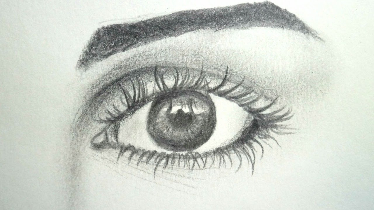 1280x720 lead pencil drawing and how to draw a realistic eye pencil - Eye Pencil Drawing