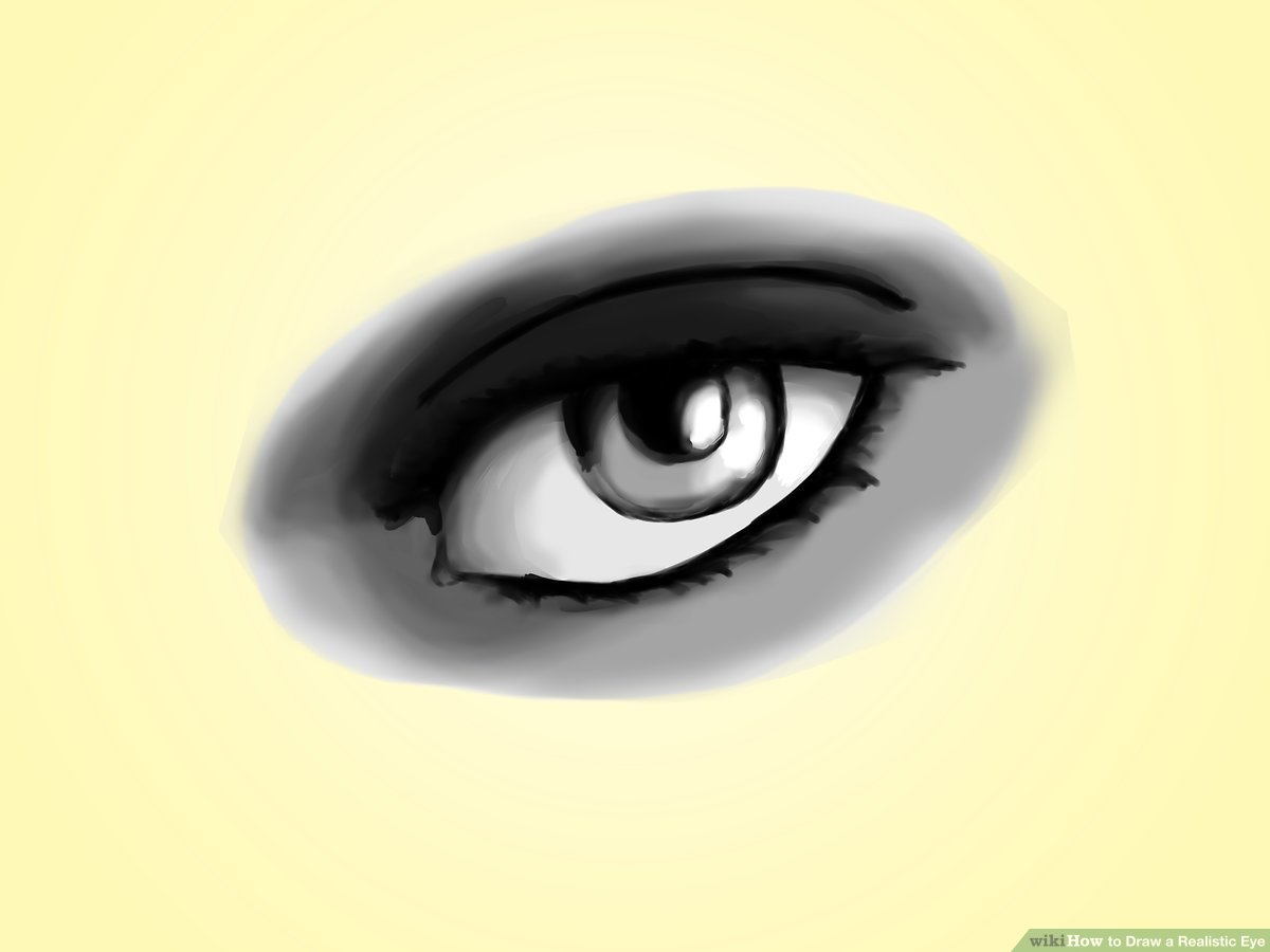 1200x900 how to draw a realistic eye steps - Eye Pupil Drawing