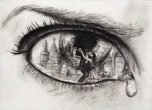 500x364 eyes are our reflection of soul on we heart it - Eye Reflection Drawing