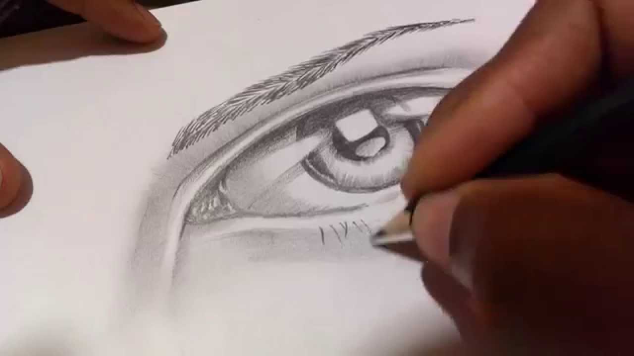 1280x720 drawing realistic eye with reflections easily - Eye Reflection Drawing