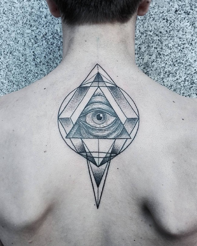 650x813 Best All Seeing Eye Tattoo Designs A Mystery On Your Skin - Eye Tattoo Drawing