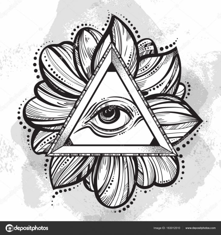 728x774 Tattoos All Seeing Eye Tattoo Egyptian All Seeing Eye Tattoo - Eye Tattoo Drawing