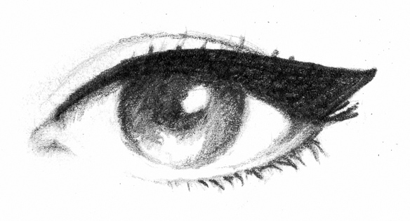 584x315 How To Create The Perfect Cat Eye For Every Occasion - Eye With Eyeliner Drawing