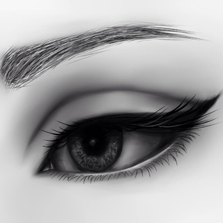 320x320 In Paint Tool S Took About Two Hours, I Think It Was Worth It - Eye With Eyeliner Drawing